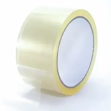 Transparent 40microns Round Self Adhesive Tapes 36mm x 65m Pack of 96 | Strong & Durable Sealing