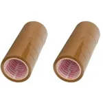 Brown 40microns Round Self Adhesive Tapes 48mm x 65m Pack of 72 | Strong & Durable Packing Tape