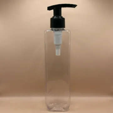 200ML PET Merc Bottle Clear with 24/410 L3 Dispenser Pump | Shampoo Body Wash Lotion Bottle