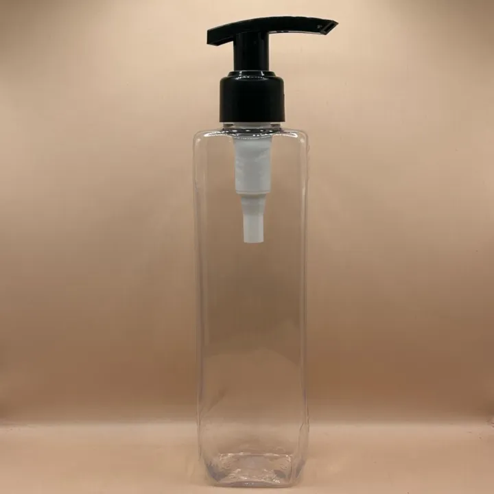 200ML PET Merc Bottle Clear with 24/410 L3 Dispenser Pump | Shampoo Body Wash Lotion Bottle
