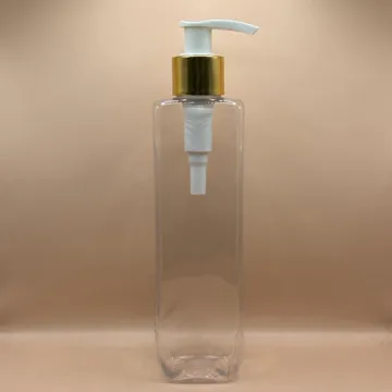200ML PET Merc Bottle Clear with 24/410 L1 Dispenser Pump | Shampoo Body Wash Lotion Bottle