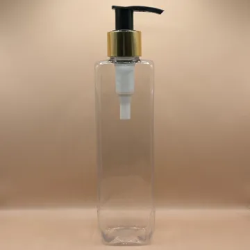 200ML PET Merc Bottle Clear with 24/410 L1 Dispenser Pump | Shampoo Body Wash Lotion Bottle