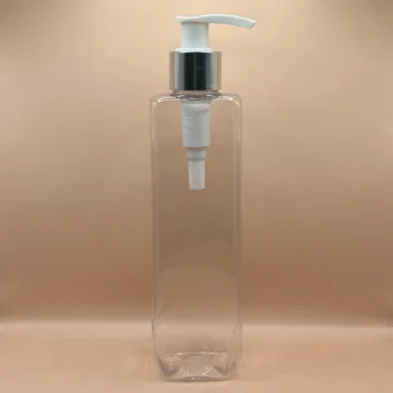 200ML PET Merc Bottle Clear with 24/410 L1 Dispenser Pump | Shampoo Body Wash Lotion Bottle