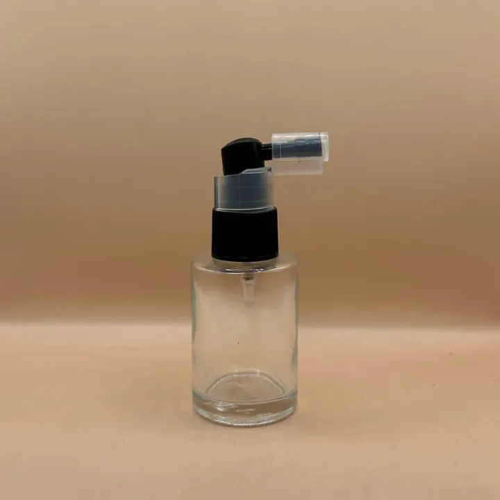30ML Glass Flat Shoulder Bottle Clear With 20MM Nozzle Spray | Premium Mist Spray Bottle