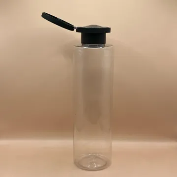 200ML PET Sleek Bottle 24/410 Mushroom Flip-Top Cap | Shampoo Lotion Body Wash Bottle