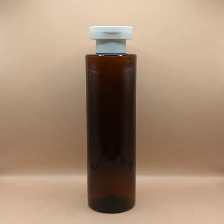 200ML PET Sleek Bottle 24/410 Mushroom Flip-Top Cap | Shampoo Lotion Body Wash Bottle