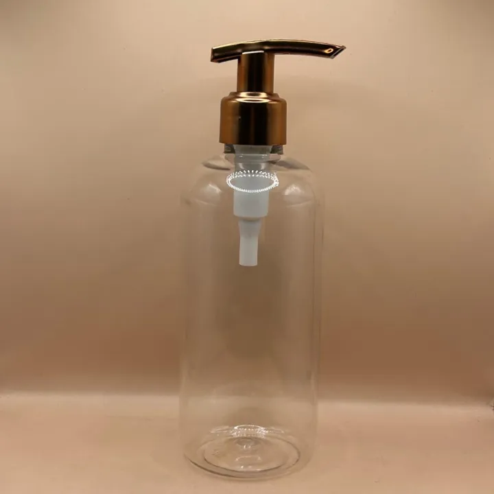 300ML PET Boston Bottle 24/410 L3 Dispenser Pump | Shampoo Body Wash Lotion Bottle
