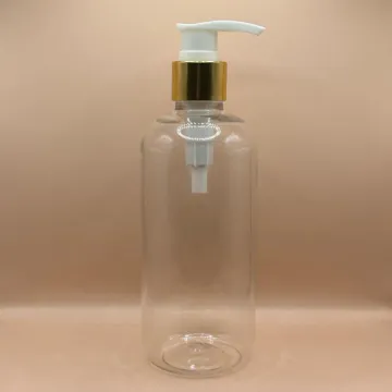 300ML PET Boston Bottle 24/410 L1 Screw Dispenser Pump | Shampoo Body Wash Lotion Bottle