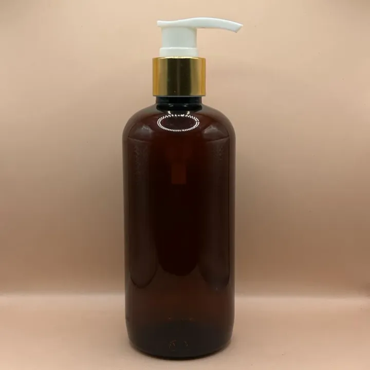 300ML PET Boston Bottle 24/410 L1 Screw Dispenser Pump | Shampoo Body Wash Lotion Bottle