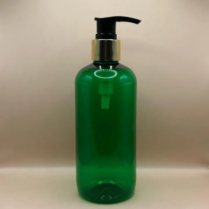300ML PET Boston Bottle 24/410 L1 Screw Dispenser Pump | Shampoo Body Wash Lotion Bottle