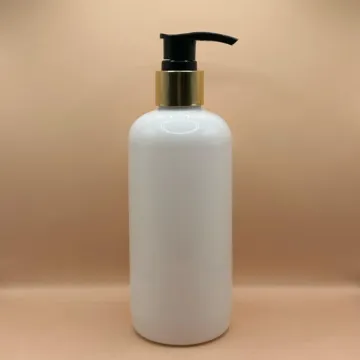 300ML PET Boston Bottle 24/410 L1 Screw Dispenser Pump | Shampoo Body Wash Lotion Bottle