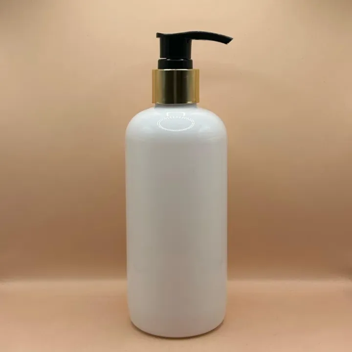 300ML PET Boston Bottle 24/410 L1 Screw Dispenser Pump | Shampoo Body Wash Lotion Bottle