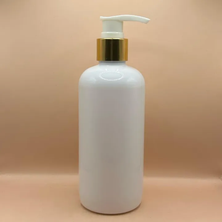 300ML PET Boston Bottle 24/410 L1 Screw Dispenser Pump | Shampoo Body Wash Lotion Bottle