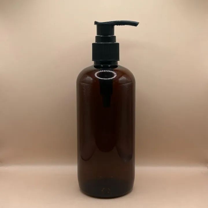 300ML PET Boston Bottle 24/410 L1 Screw Dispenser Pump | Shampoo Body Wash Lotion Bottle