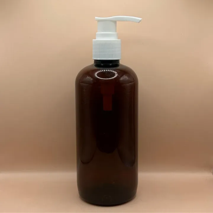 300ML PET Boston Bottle 24/410 L1 Screw Dispenser Pump | Shampoo Body Wash Lotion Bottle