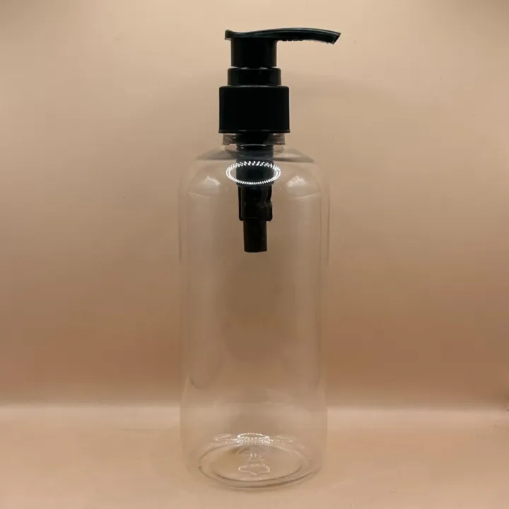 300ML PET Boston Bottle 24/410 L1 Screw Dispenser Pump | Shampoo Body Wash Lotion Bottle
