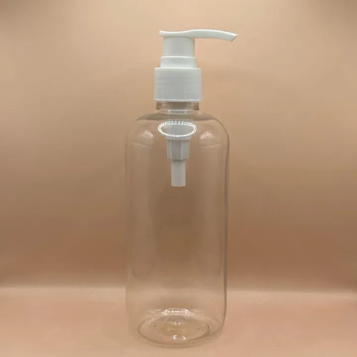300ML PET Boston Bottle 24/410 L1 Screw Dispenser Pump | Shampoo Body Wash Lotion Bottle