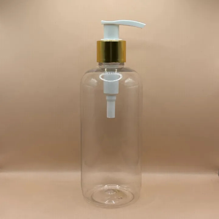 300ML PET Boston Bottle 24/410 L1 Dispenser Pump | Shampoo Body Wash Lotion Bottle