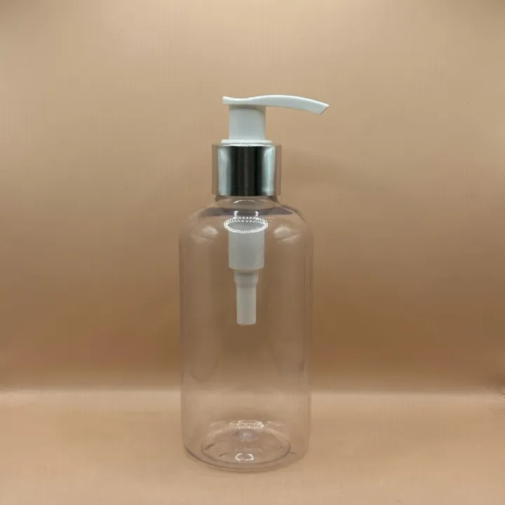 200ML PET Boston Bottle 24/410 L1 Dispenser Pump | Shampoo Body Wash Lotion Bottle