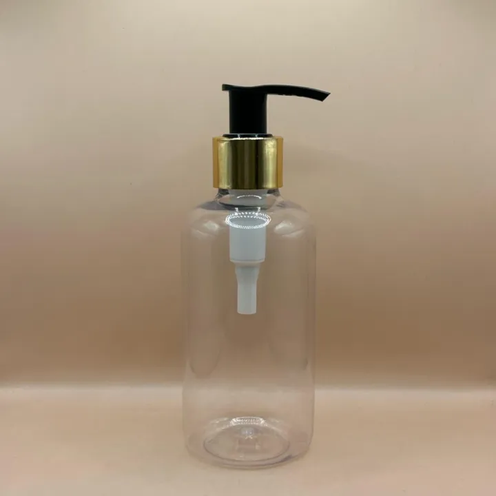 200ML PET Boston Bottle 24/410 L1 Dispenser Pump | Shampoo Body Wash Lotion Bottle