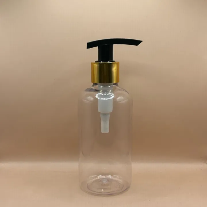 200ML PET Boston Bottle 24/410 L3 Dispenser Pump | Shampoo Body Wash Lotion Bottle
