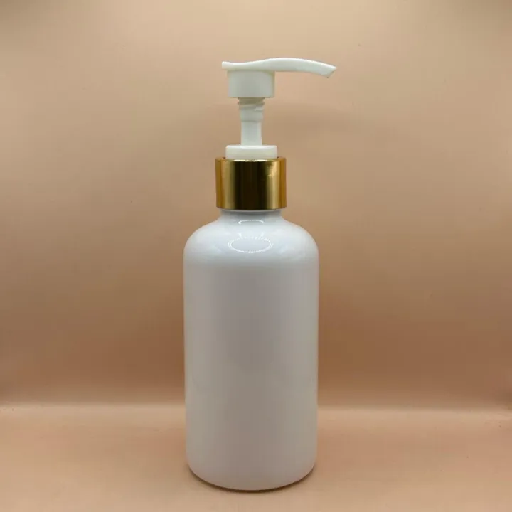 200ML PET Boston Bottle 24/410 L1 Screw Dispenser Pump | Shampoo Body Wash Lotion Bottle