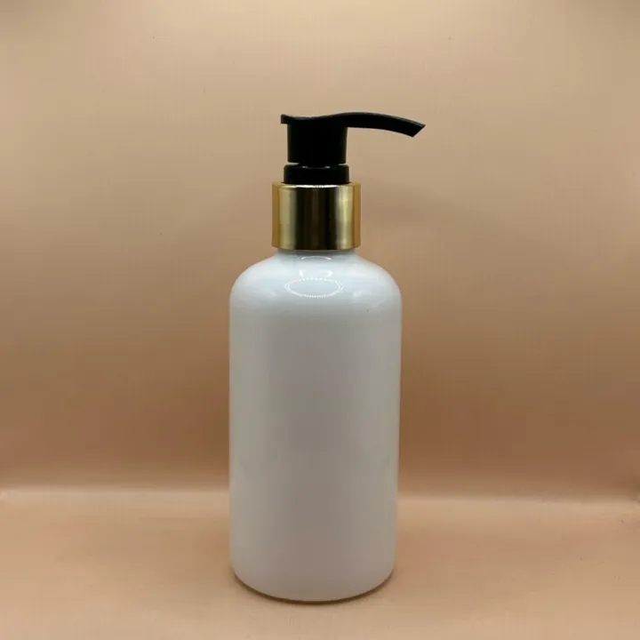 200ML PET Boston Bottle 24/410 L1 Screw Dispenser Pump | Shampoo Body Wash Lotion Bottle