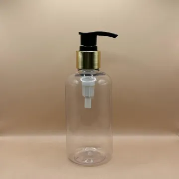200ML PET Boston Bottle 24/410 L1 Screw Dispenser Pump | Shampoo Body Wash Lotion Bottle