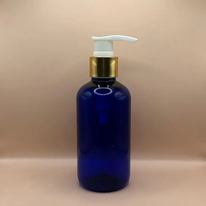 200ML PET Boston Bottle 24/410 L1 Screw Dispenser Pump | Shampoo Body Wash Lotion Bottle
