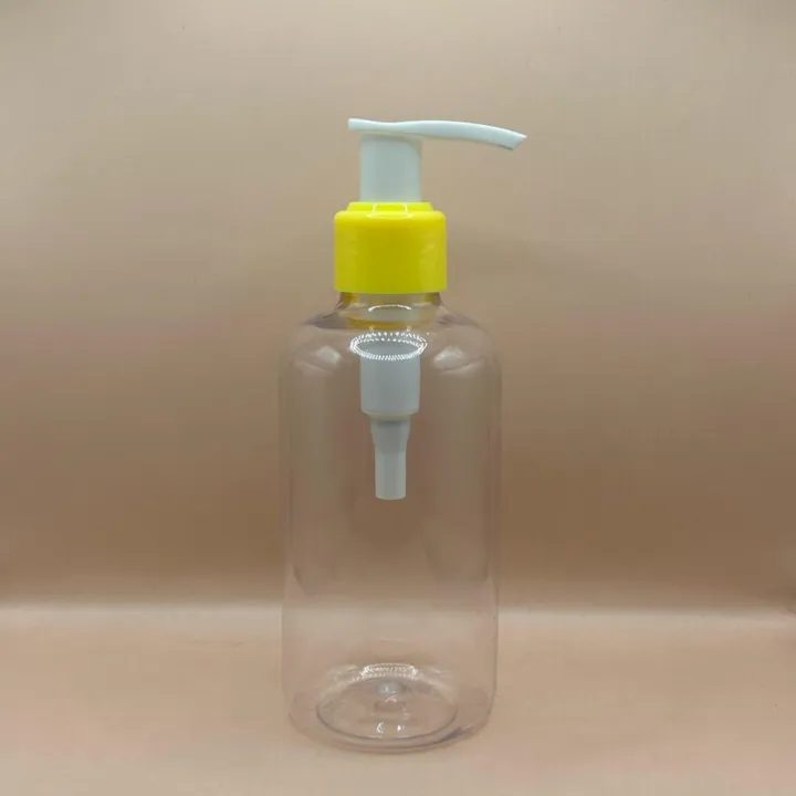 200ML PET Boston Bottle 24/410 L1 Dispenser Pump | Shampoo Body Wash Lotion Bottle