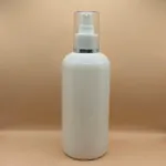 300ML PET Boston Bottle 24/410 AS Lotion Pump with Silver Lining | Skincare Haircare Dispenser