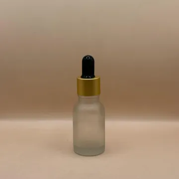 15ML Glass Bottle With 18MM Dropper With Metalized Ring | Perfect for Serum Packaging