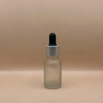 15ML Glass Bottle With 18MM Dropper With Metalized Ring | Perfect for Serum Packaging