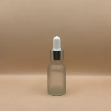 15ML Glass Bottle With 18MM Dropper With Metalized Ring | Perfect for Serum Packaging