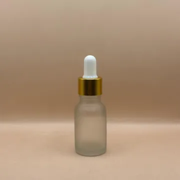 15ML Glass Bottle With 18MM Dropper With Metalized Ring | Perfect for Serum Packaging
