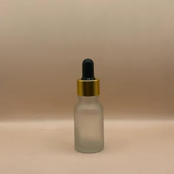 15ML Glass Bottle With 18MM Dropper With Metalized Ring | Perfect for Serum Packaging