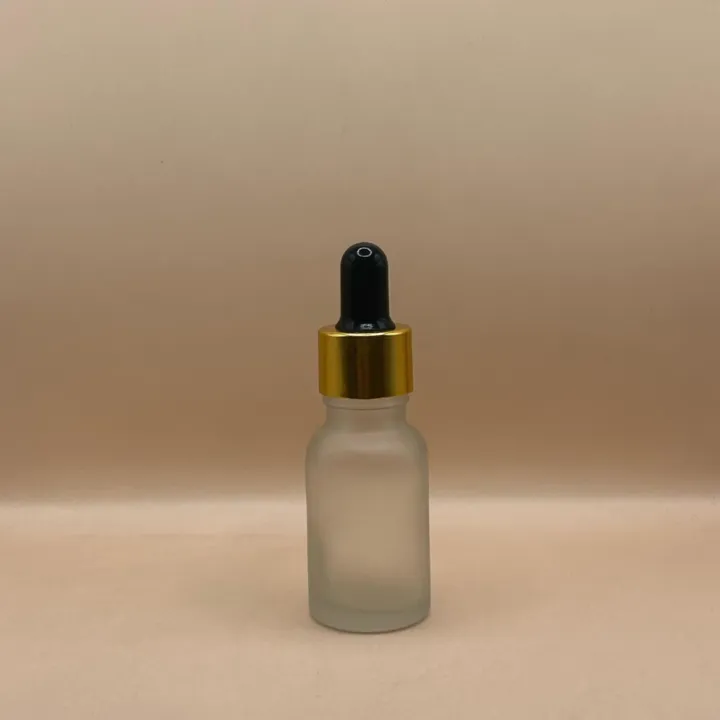 15ML Glass Bottle With 18MM Dropper With Metalized Ring | Perfect for Serum Packaging