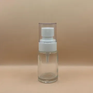 30ML Glass Flat Shoulder Bottle with 20MM Plum Mist Pump | Premium Spray Bottle
