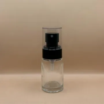 30ML Glass Flat Shoulder Bottle with 20MM Plum Mist Pump | Premium Spray Bottle