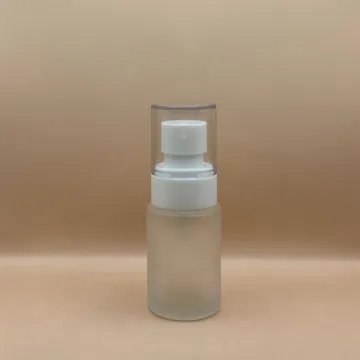 30ML Glass Flat Shoulder Bottle with 20MM Plum Mist Pump | Premium Spray Bottle