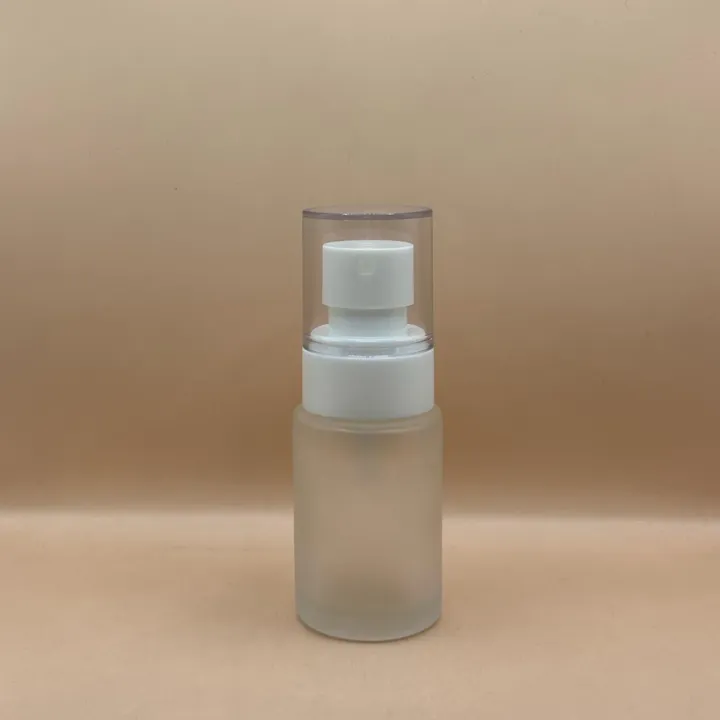 30ML Glass Flat Shoulder Bottle with 20MM Plum Mist Pump | Premium Spray Bottle