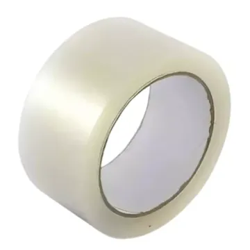Transparent 40microns Round Self Adhesive Tapes 72mm x 65m Pack of 48 | Strong & Durable Sealing