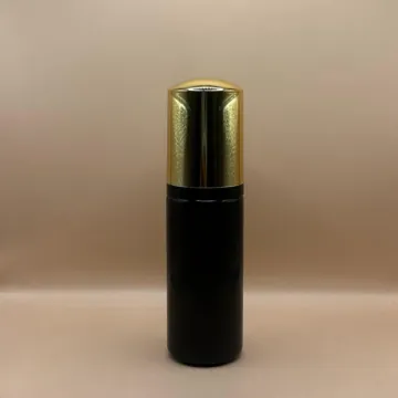 60ML PET Foam Bottle Black 30MM Foaming Pump Golden Cap | Skincare Hand Wash Dispenser