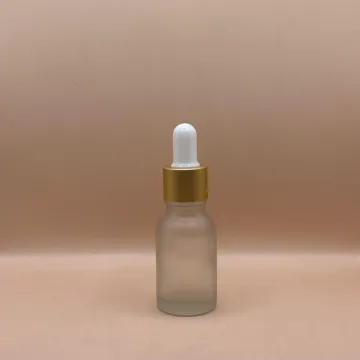 15ML Glass Bottle With 18MM Dropper With Metalized Ring | Perfect for Serum Packaging