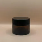 50GM Glass Jar Amber Packaging for Cream Lip Balm and Skincare Products | Premium Cosmetic Jar