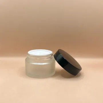 30GM Glass Jar Frosted Packaging for Creams Scrubs and Skincare Products