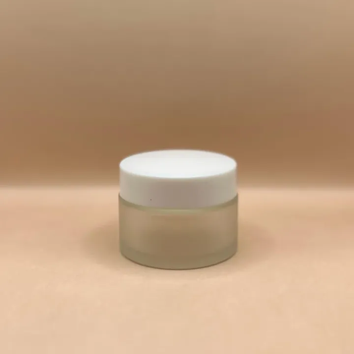 30GM Glass Jar Frosted Packaging for Creams Scrubs and Skincare Products