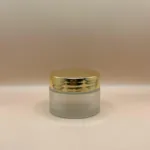 30GM Glass Jar Frosted With Golden Cap | Premium Cosmetic Packaging for Creams and Scrubs