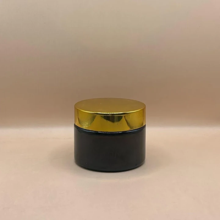 30gm Cosmetic Glass Jar Amber – Premium Amber Jar for Skincare & Beauty Products
