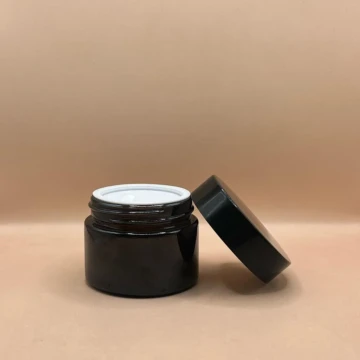 30GM Cosmetic Glass Jar Amber – Elegant Glass Packaging for Skincare & Beauty Products